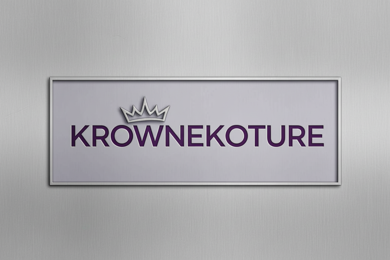 KrowneKoture Logo Light Purple